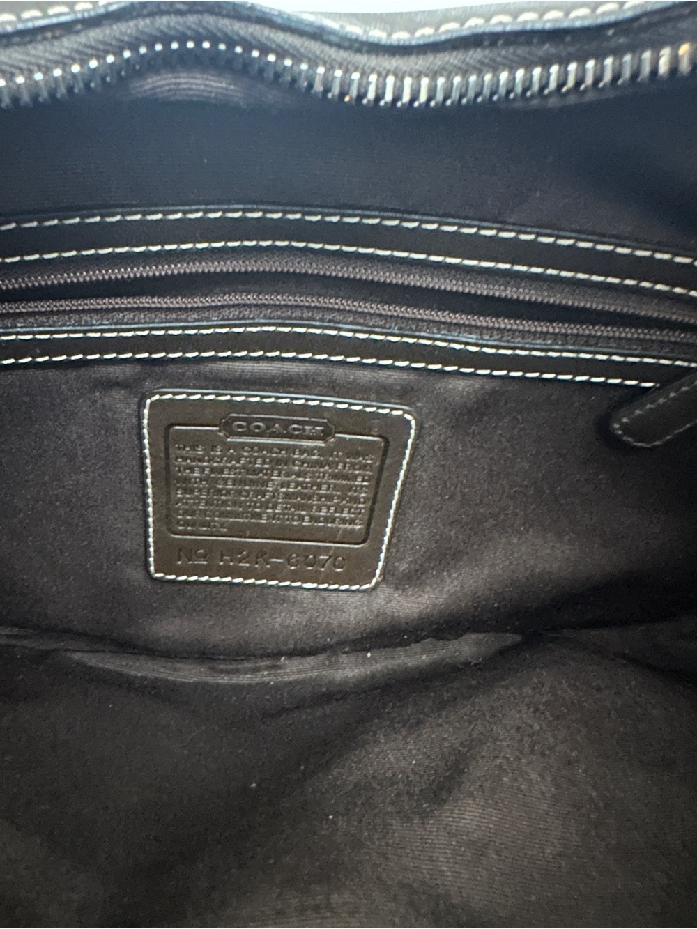 Coach Monogram Hobo Bag in Burgundy and Black - Picture 5 of 5